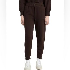 WSLY Deep Brown Ankle Zip Sweatpants, size M.